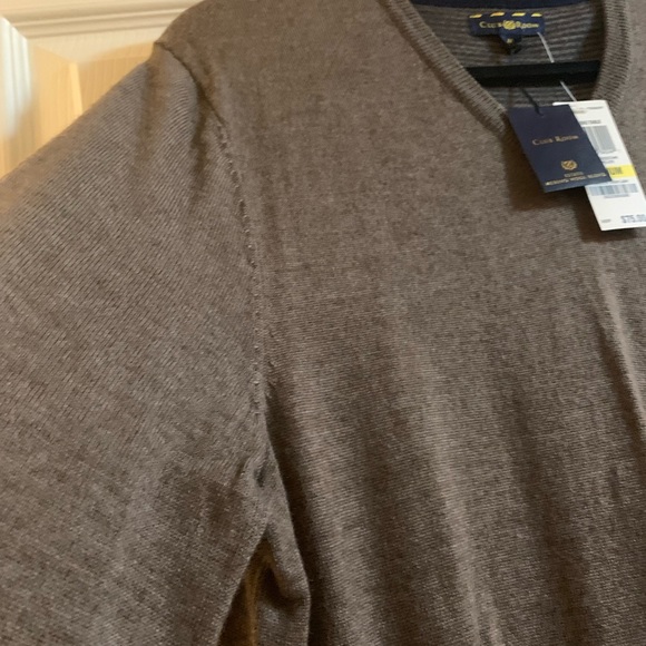 NWT men’s brown merino wool sweater - Picture 3 of 3